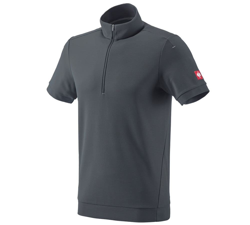 Shirts, Pullover & more: e.s. Functional ZIP t-shirt UV + anthracite/platinum