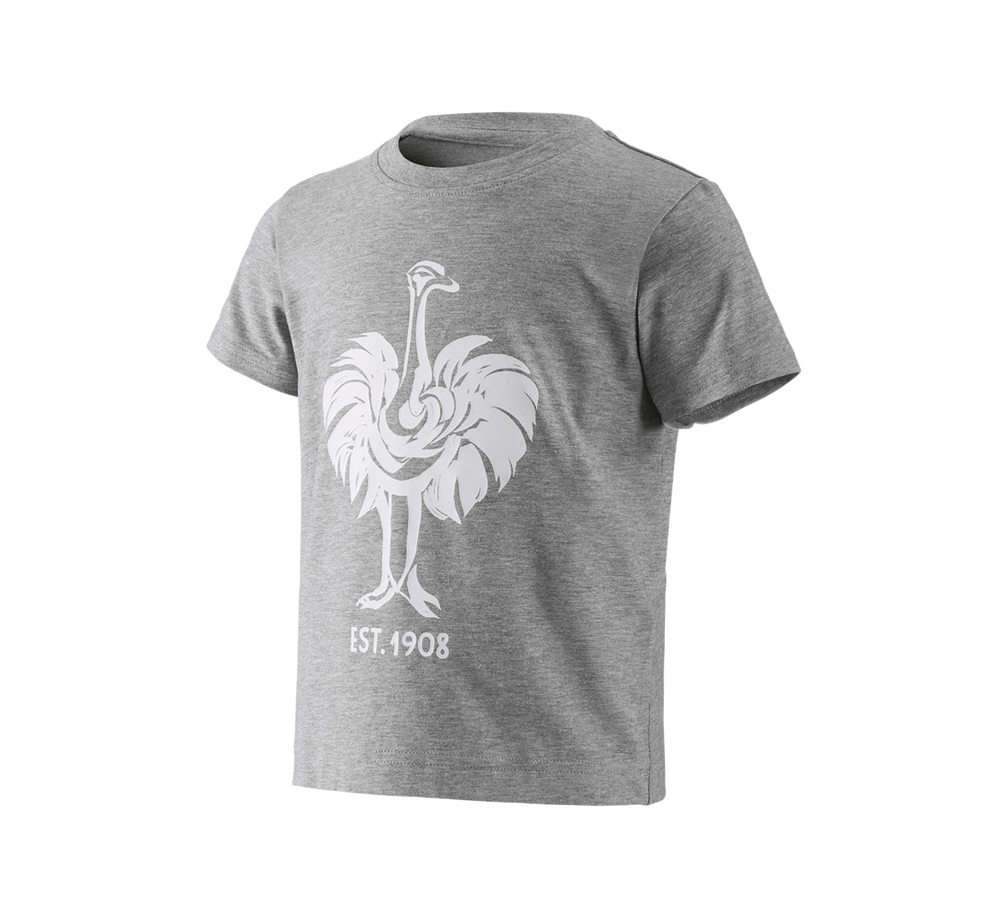 Shirts, Pullover & more: e.s. T-shirt 1908, children + grey melange/white