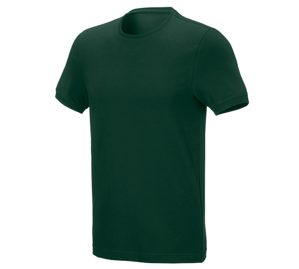 Shirts, Pullover & more: e.s. T-shirt cotton stretch, slim fit + green