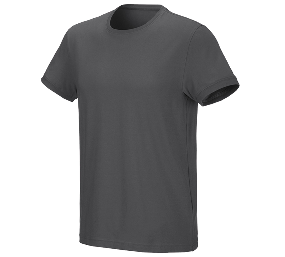 Shirts & Co.: e.s. T-Shirt cotton stretch + anthrazit