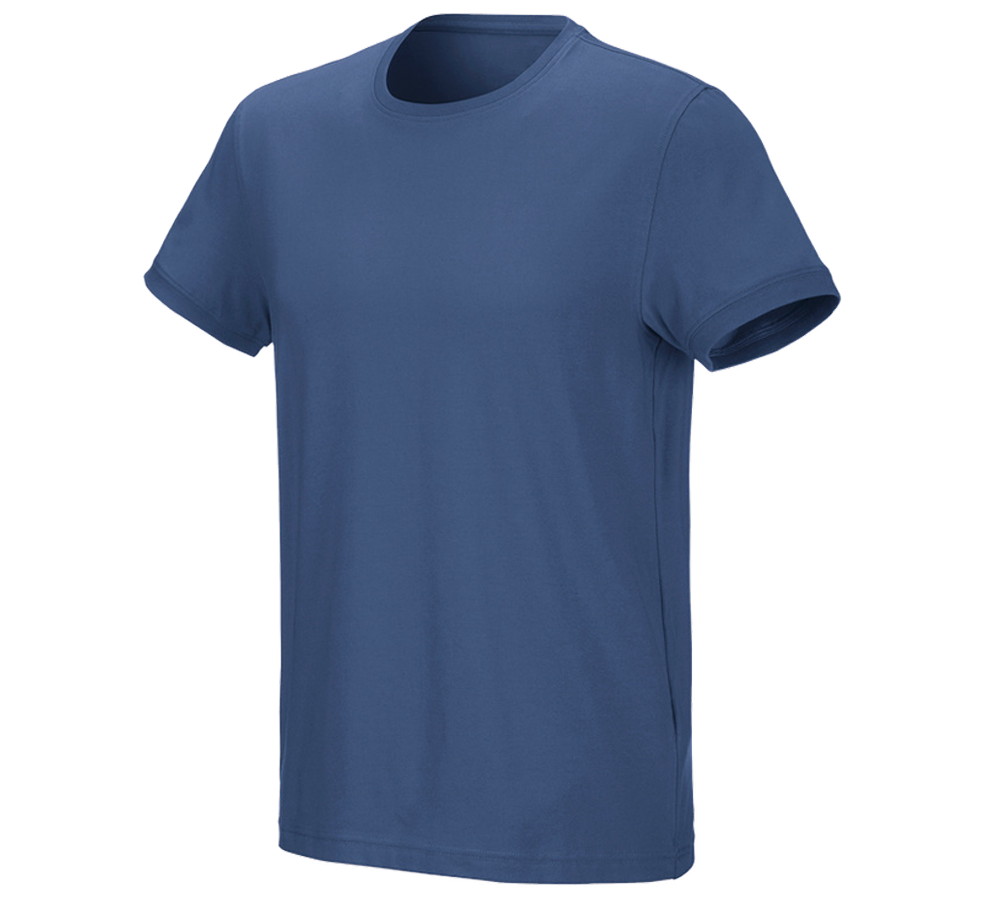 Shirts & Co.: e.s. T-Shirt cotton stretch + kobalt