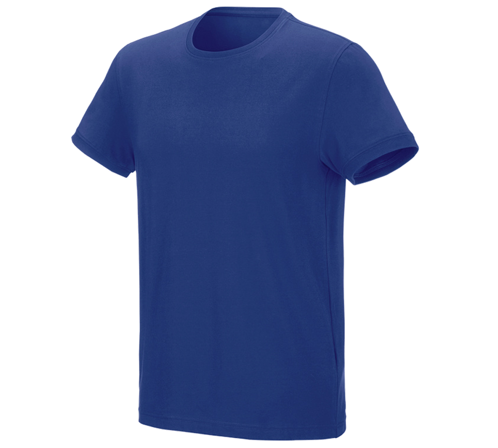 Shirts & Co.: e.s. T-Shirt cotton stretch + kornblau