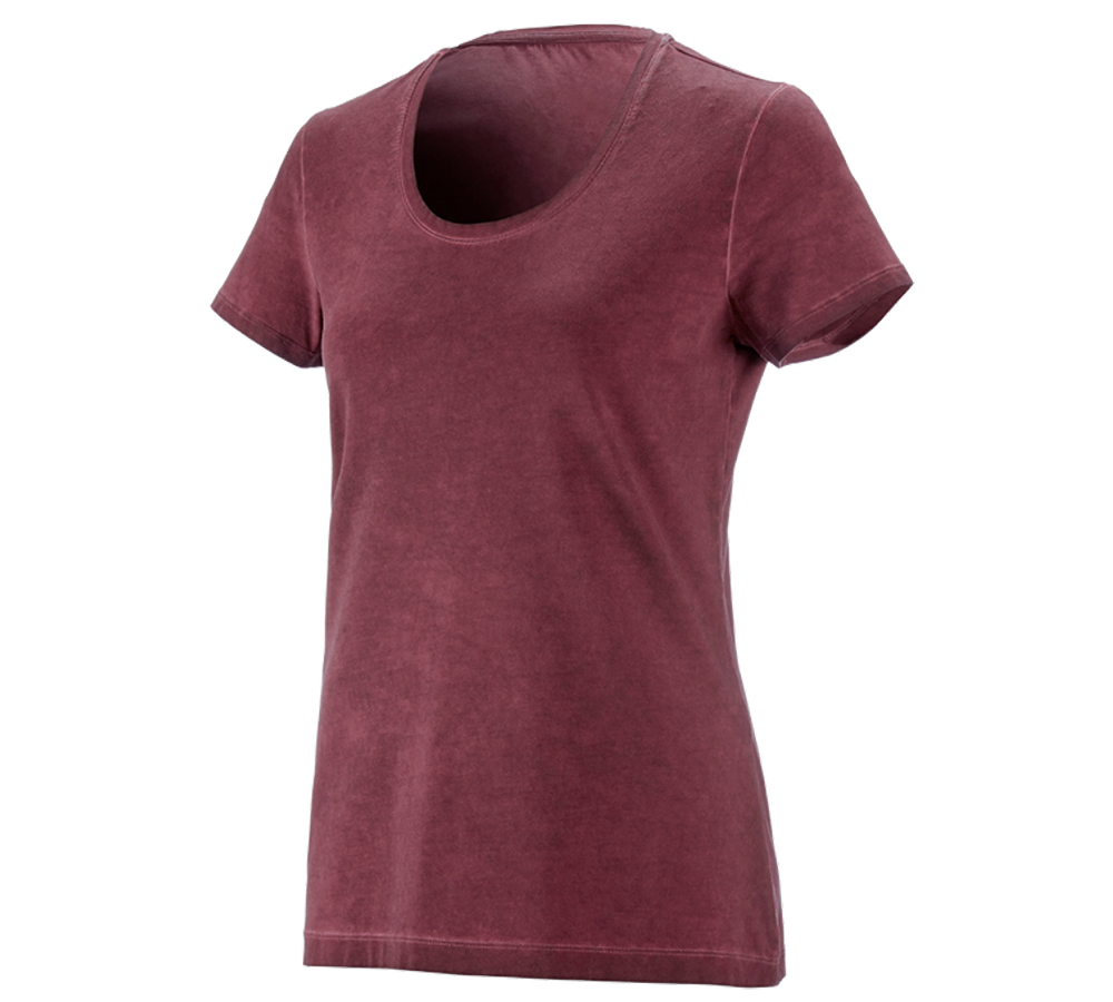 Themen: e.s. T-Shirt vintage cotton stretch, Damen + rubin vintage