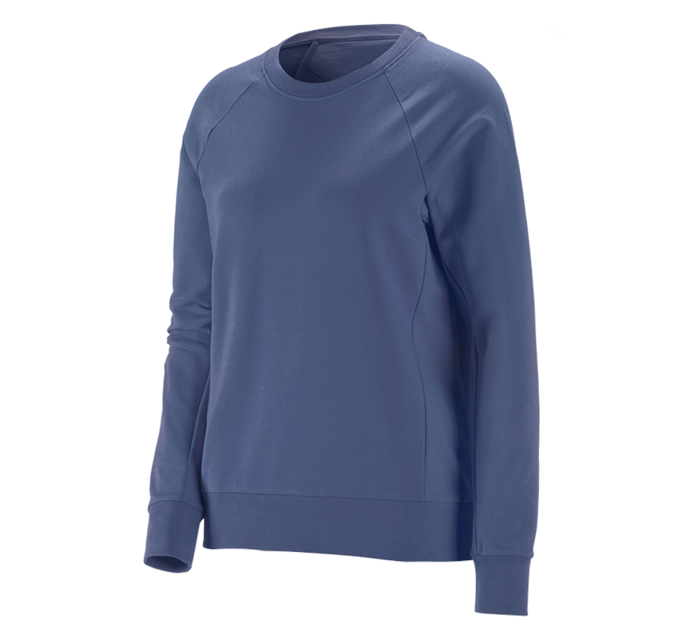 Horti-/ Sylvi-/ Agriculture: e.s. Sweatshirt cotton stretch, femmes + cobalt
