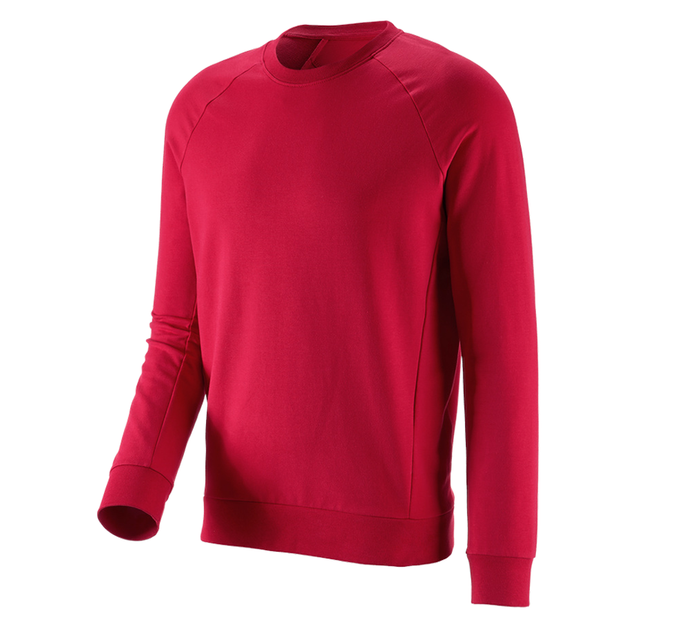 Shirts, Pullover & more: e.s. Sweatshirt cotton stretch + fiery red