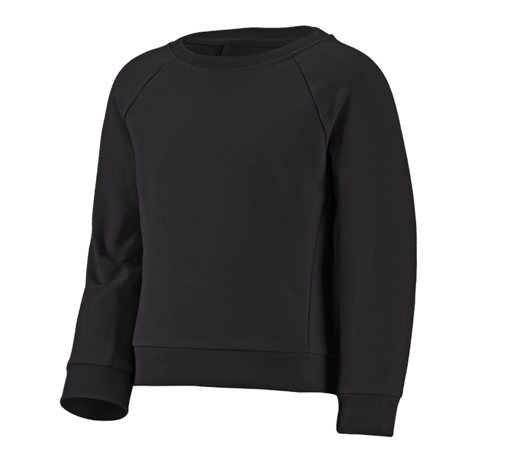 Shirts & Co.: e.s. Sweatshirt cotton stretch, Kinder + schwarz