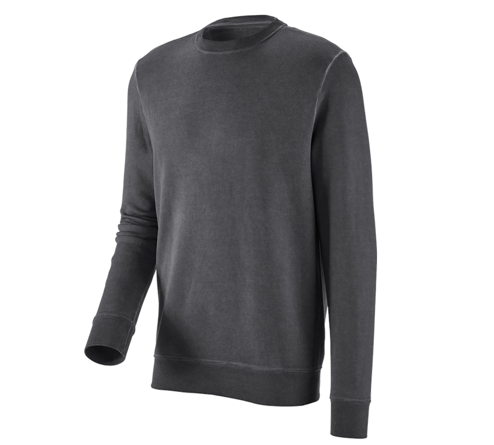 Hauts: e.s. Sweatshirt vintage poly cotton + noir oxyde vintage