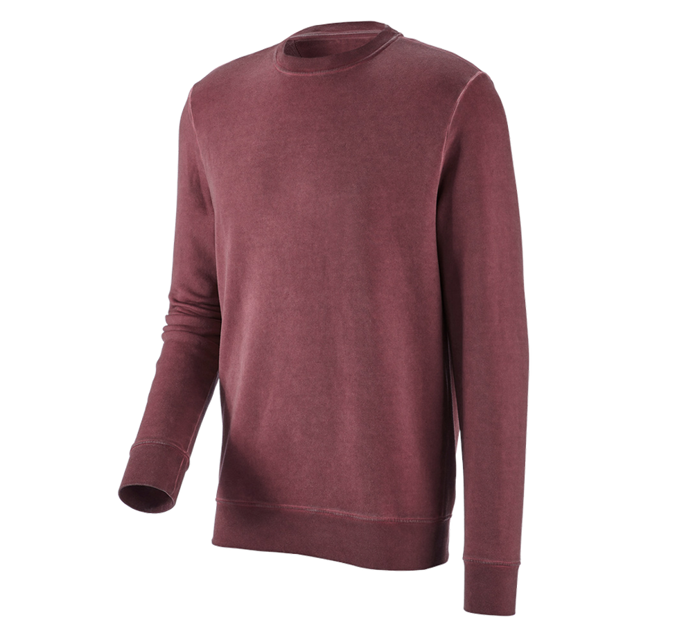 Installateurs / Plombier: e.s. Sweatshirt vintage poly cotton + rubis vintage