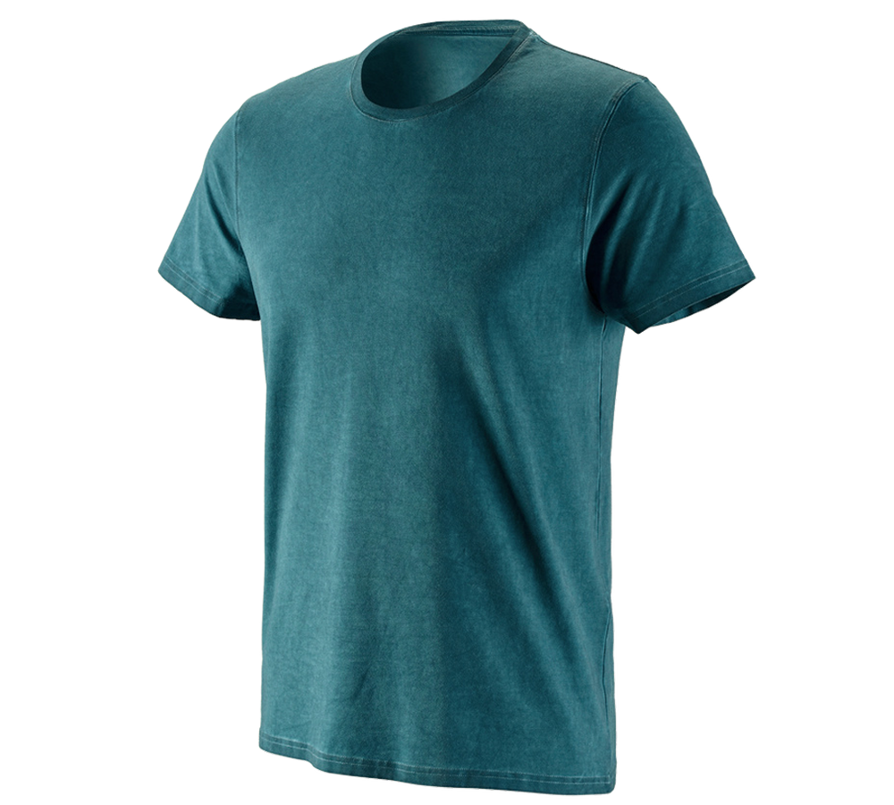 Shirts, Pullover & more: e.s. T-shirt vintage cotton stretch + darkcyan vintage