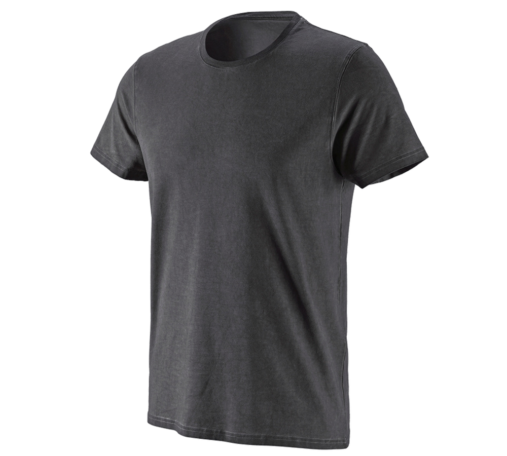 Shirts & Co.: e.s. T-Shirt vintage cotton stretch + oxidschwarz vintage