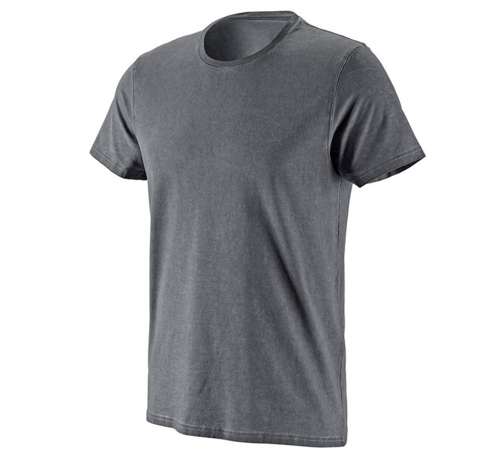 Shirts & Co.: e.s. T-Shirt vintage cotton stretch + zement vintage