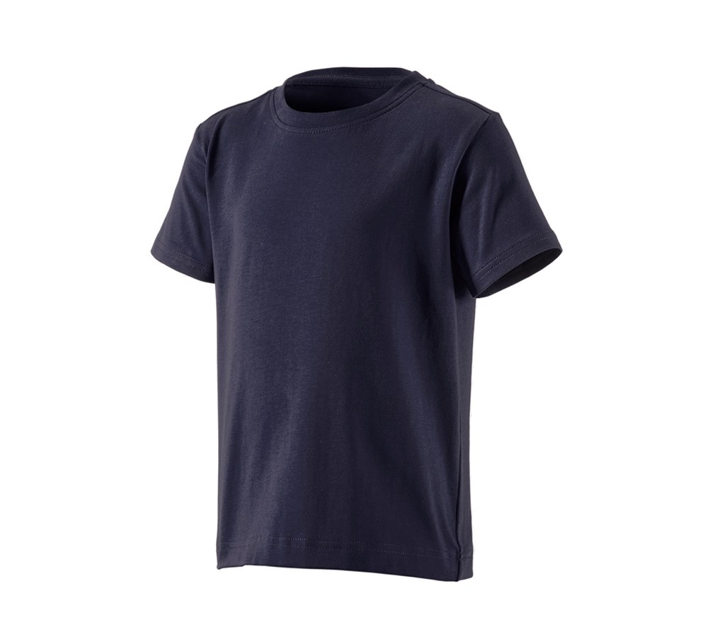 Shirts & Co.: e.s. T-Shirt cotton stretch, Kinder + dunkelblau