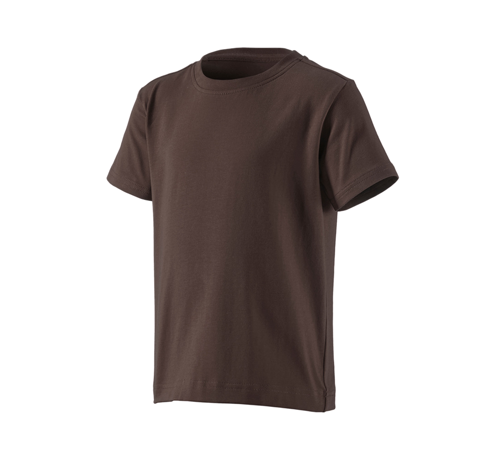 Shirts & Co.: e.s. T-Shirt cotton stretch, Kinder + kastanie