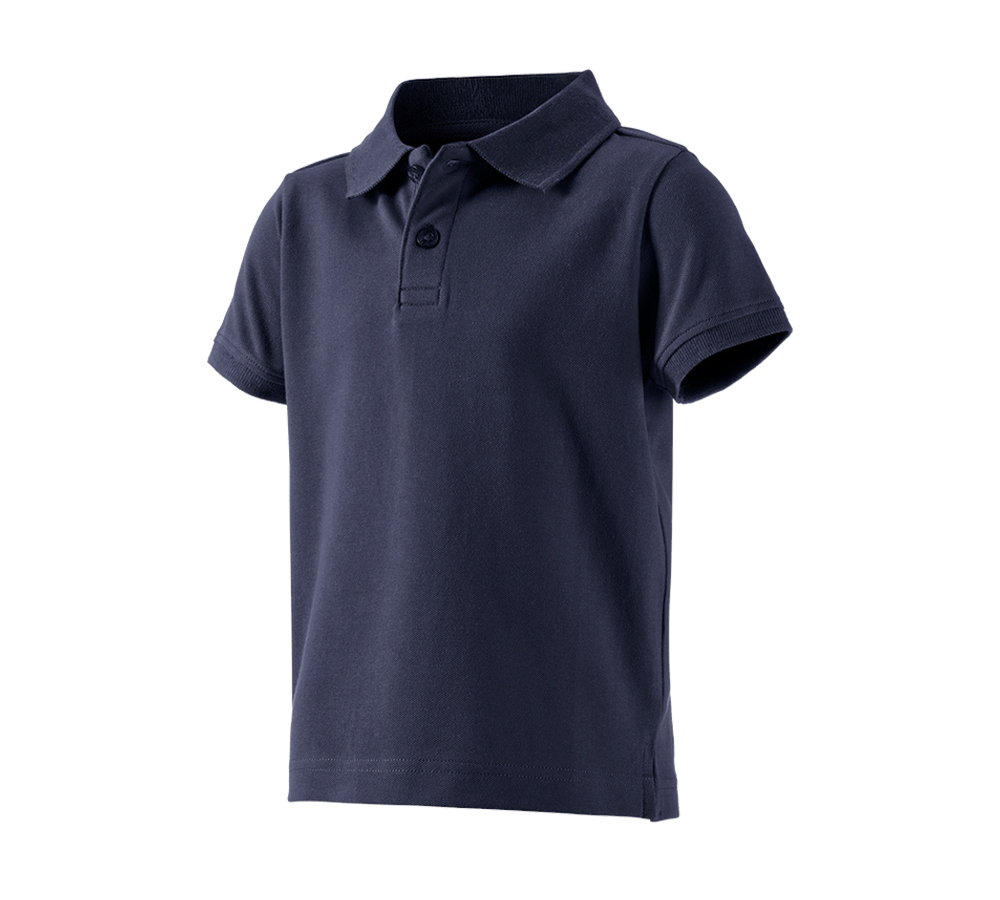 Topics: e.s. Polo shirt cotton stretch, children's + navy