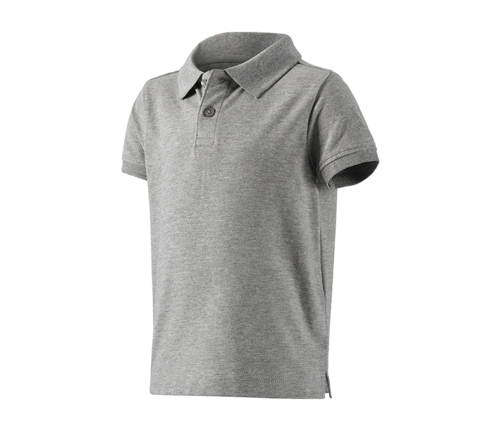 Shirts, Pullover & more: e.s. Polo shirt cotton stretch, children's + grey melange
