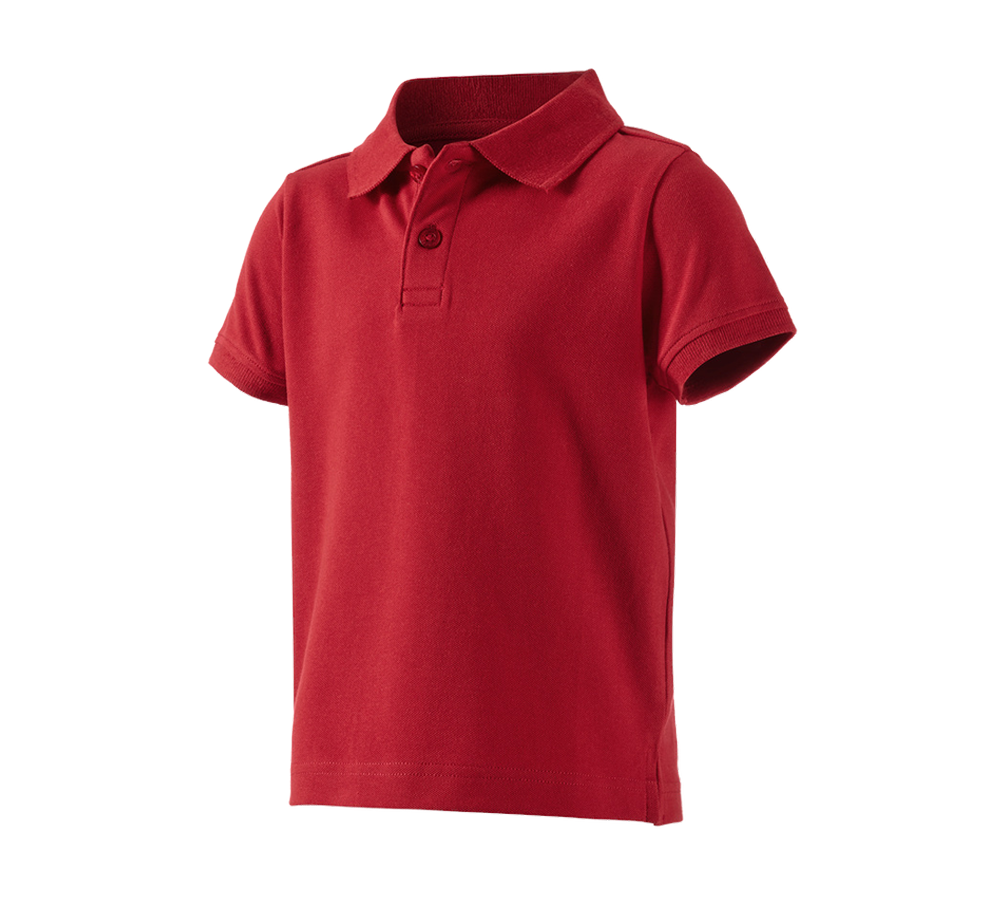 Shirts, Pullover & more: e.s. Polo shirt cotton stretch, children's + fiery red