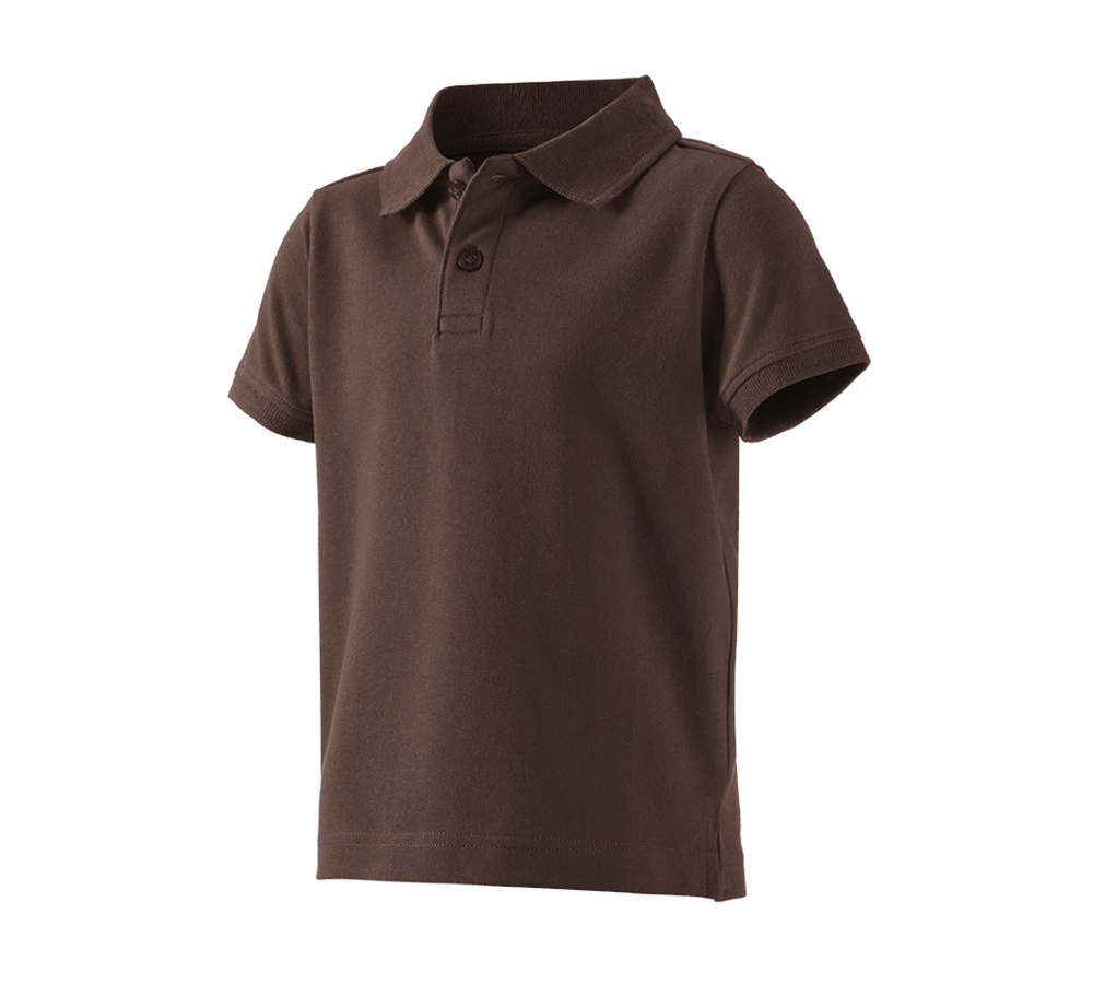 Shirts, Pullover & more: e.s. Polo shirt cotton stretch, children's + chestnut