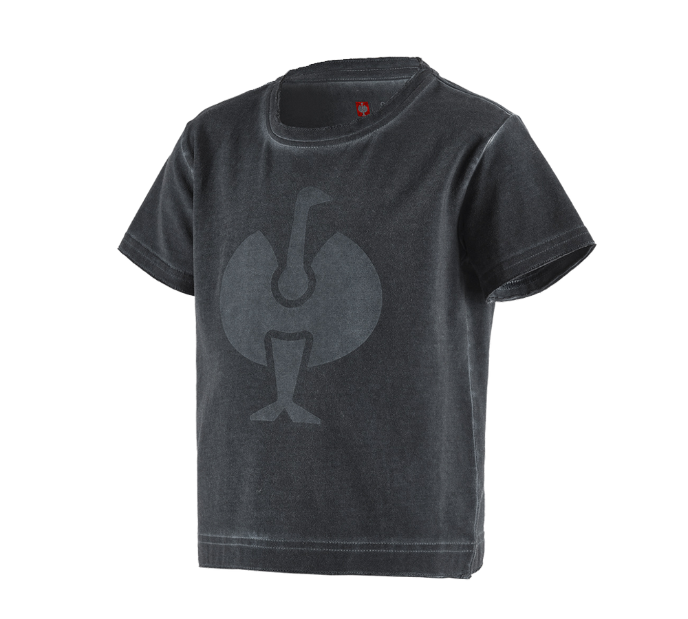 Shirts, Pullover & more: T-Shirt e.s.motion ten ostrich, children's + oxidblack vintage