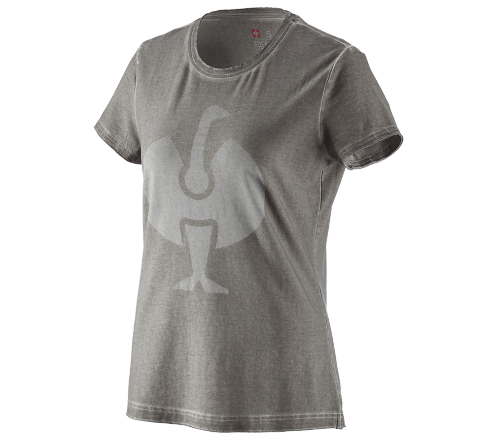 Shirts & Co.: T-Shirt e.s.motion ten ostrich, Damen + granit vintage