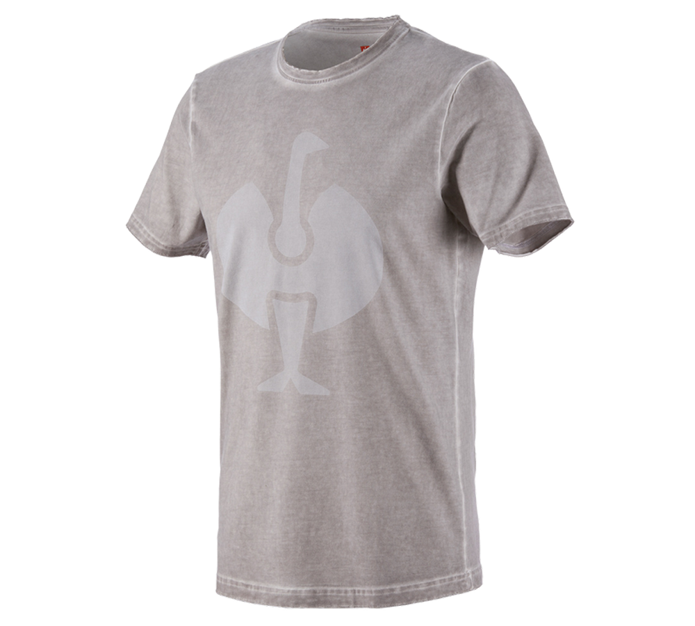 Hauts: T-Shirt e.s.motion ten ostrich + gris opale vintage