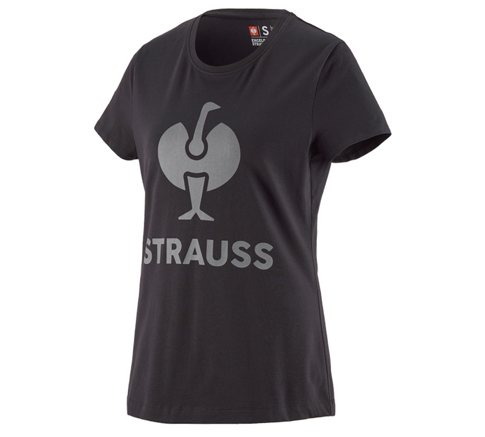 Hauts: T-Shirt e.s.concrete, femmes + noir