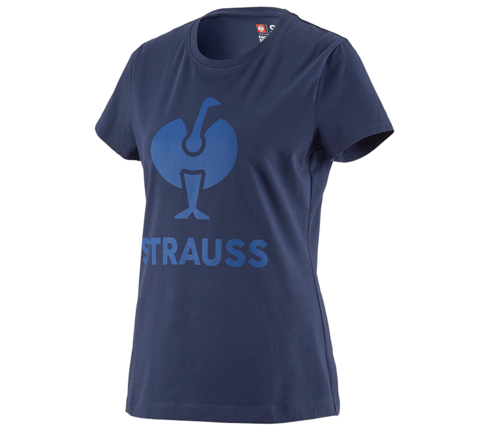 Hauts: T-Shirt e.s.concrete, femmes + bleu profond