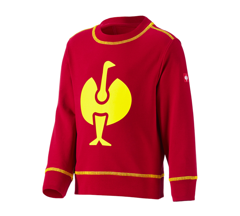 Shirts, Pullover & more: Sweatshirt e.s.motion 2020, children's + fiery red/high-vis yellow