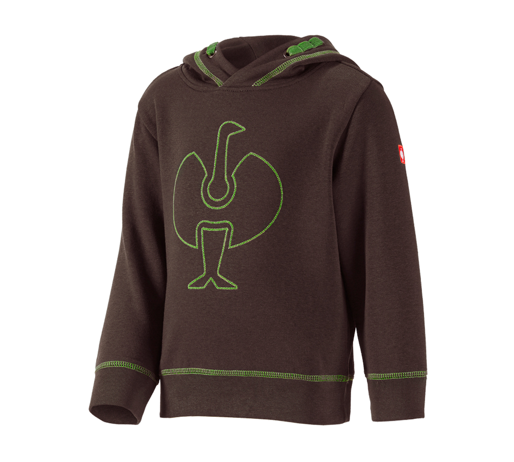Shirts & Co.: Hoody-Sweatshirt e.s.motion 2020, Kinder + kastanie/seegrün