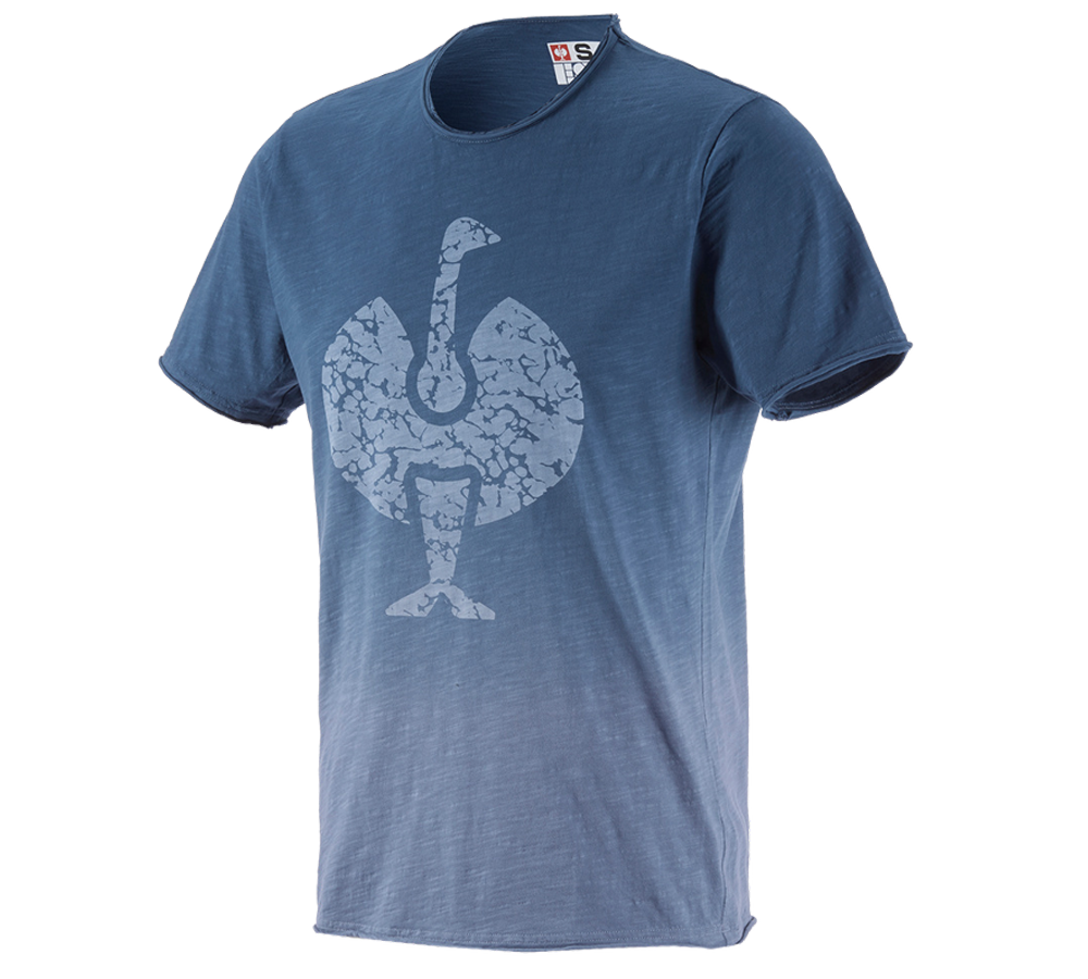 Shirts, Pullover & more: e.s. T-Shirt workwear ostrich + antiqueblue vintage