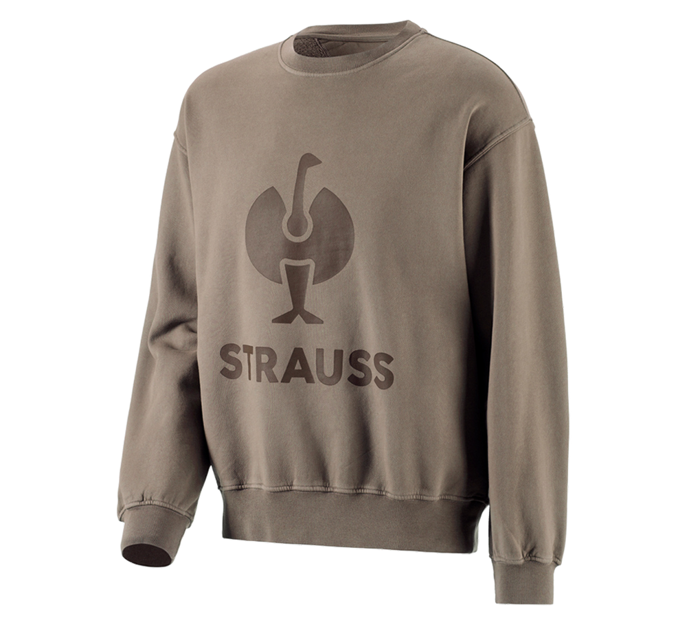Hauts: Sweatshirt Oversize e.s.motion ten + brun pécan vintage