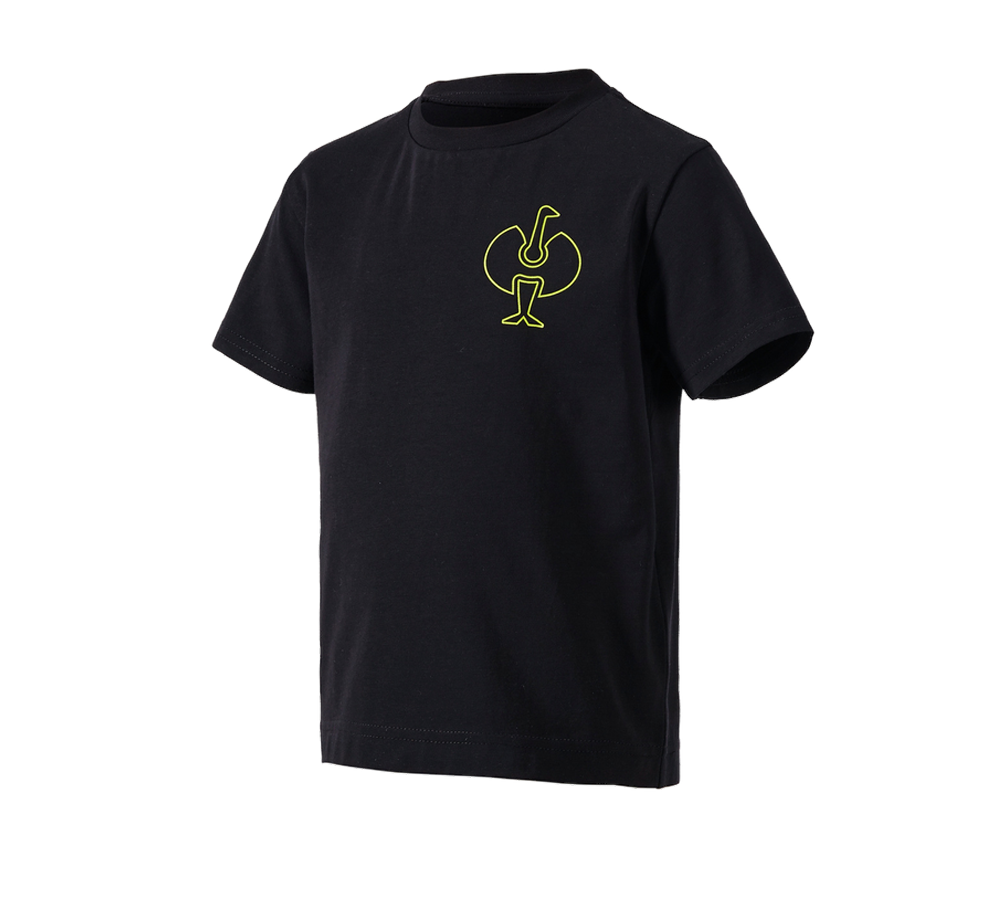 Shirts, Pullover & more: T-Shirt e.s.trail, children's + black/acid yellow