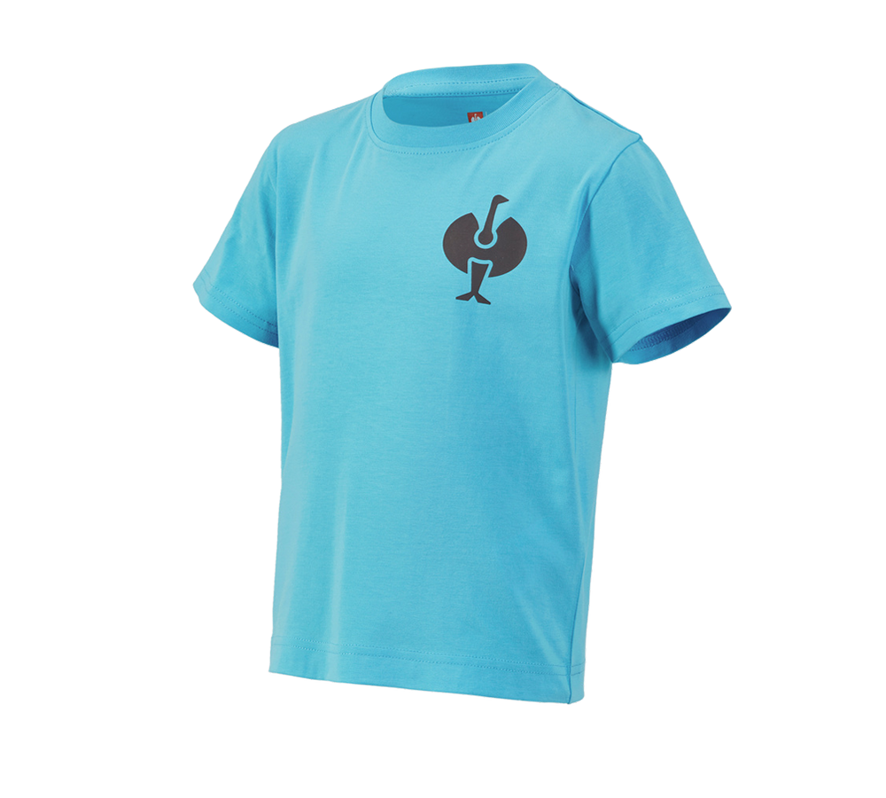 Clothing: T-Shirt e.s.trail, children's + lapisturquoise/anthracite