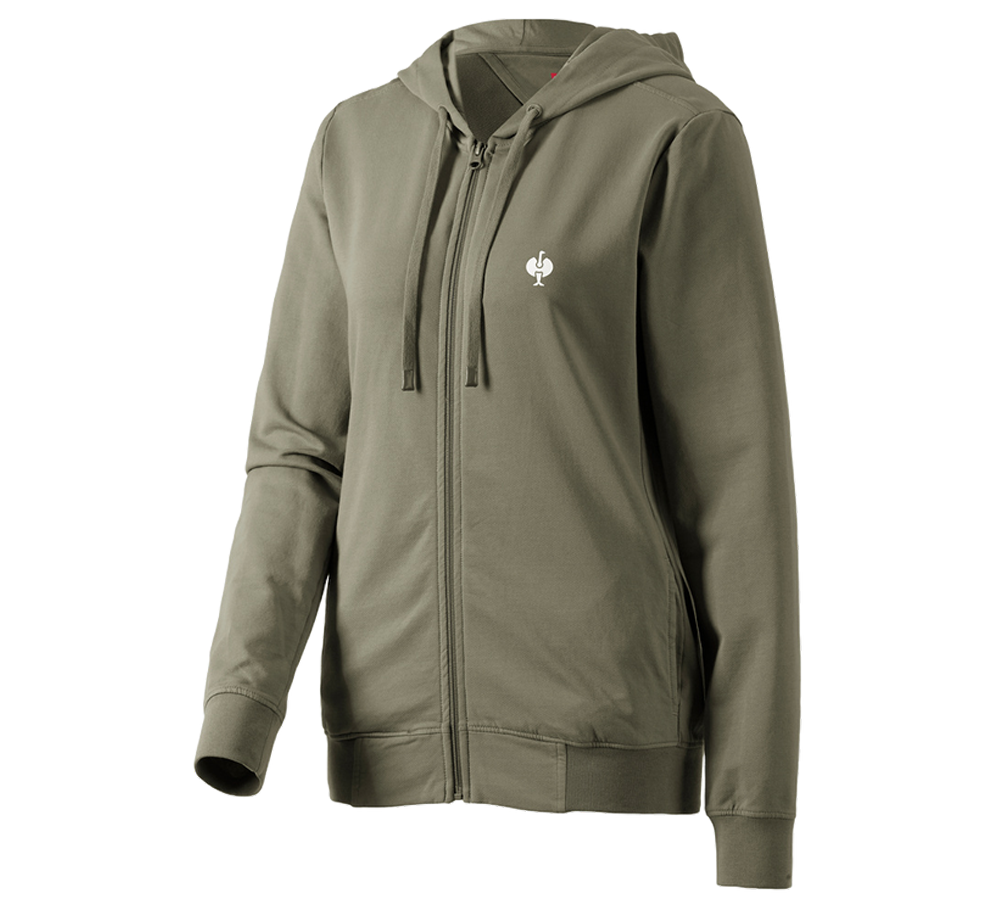 Shirts, Pullover & more: Hooded sweat jacket e.s.motion ten,ladies' + moorgreen vintage