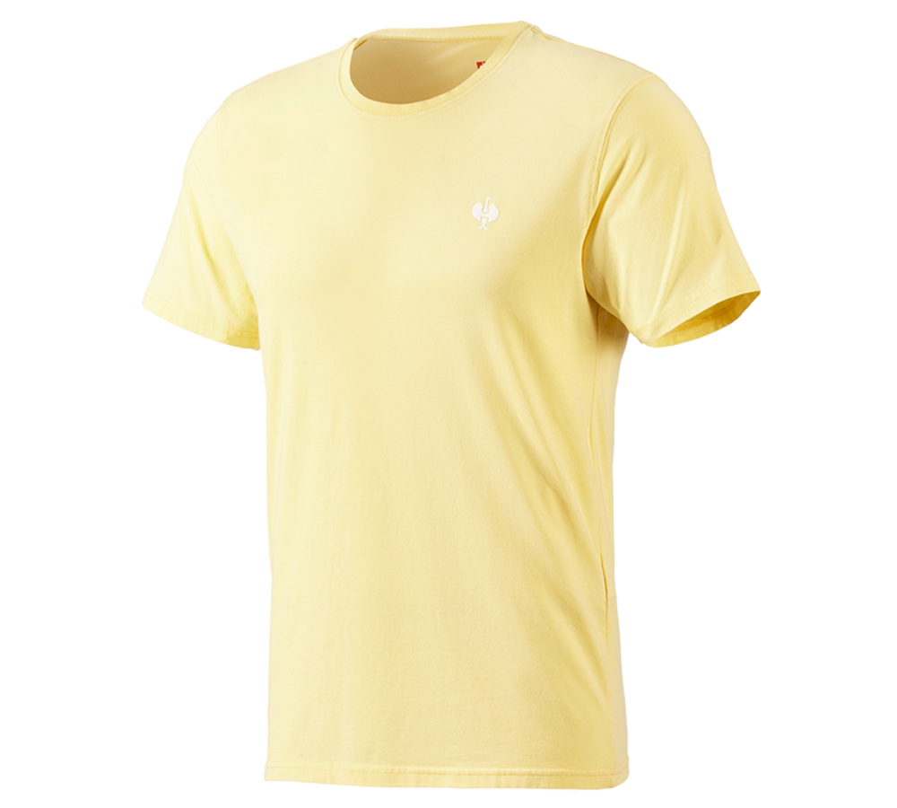 Hauts: T-Shirt e.s.motion ten pure + jaune clair vintage