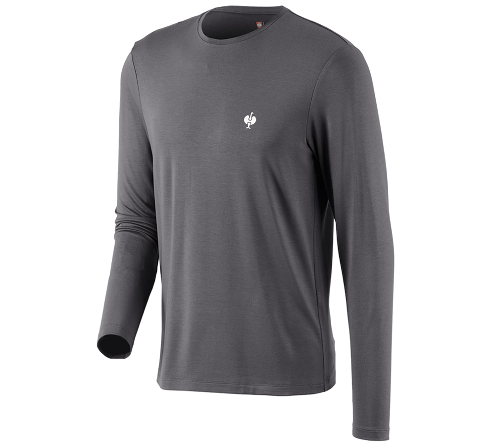 Shirts, Pullover & more: Modal-Longsleeve e.s.concrete + anthracite