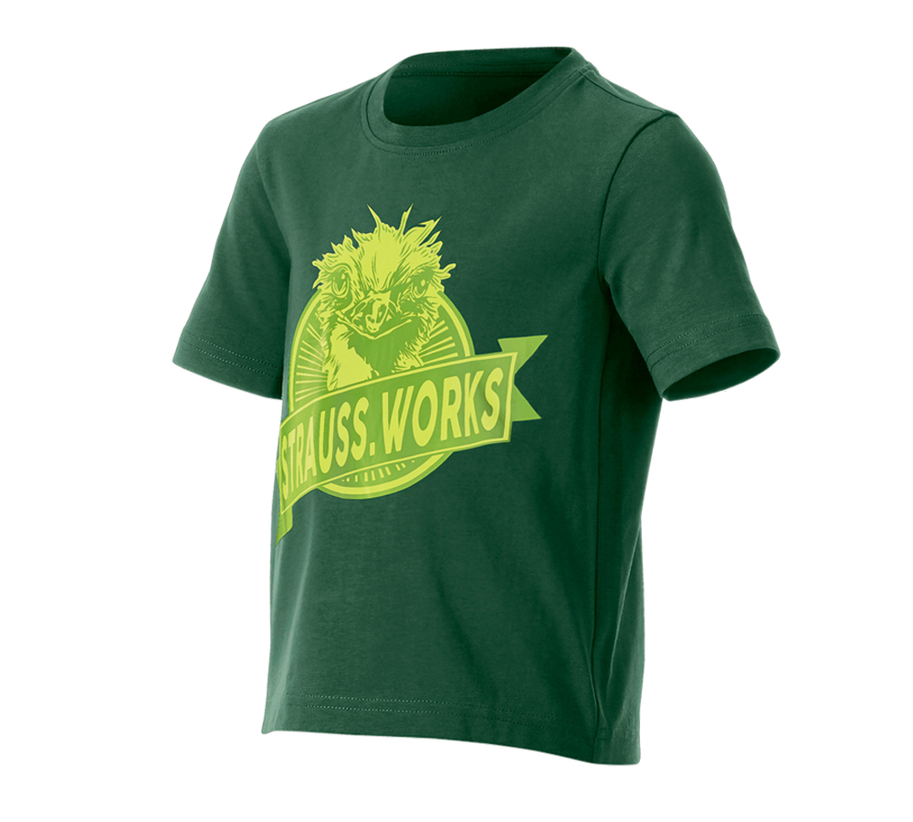 Bekleidung: e.s. T-Shirt strauss works, Kinder + grün