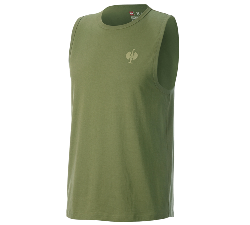 Shirts & Co.: Athletik-Shirt e.s.iconic + berggrün
