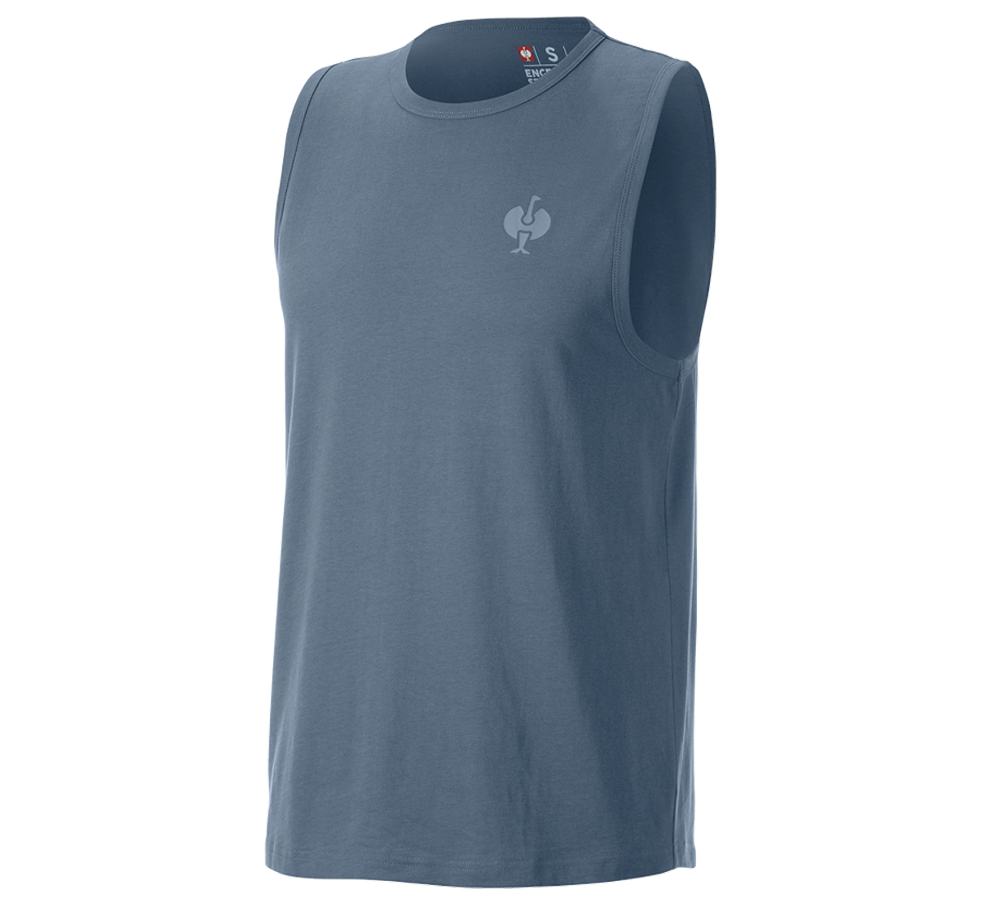 Bekleidung: Athletik-Shirt e.s.iconic + oxidblau
