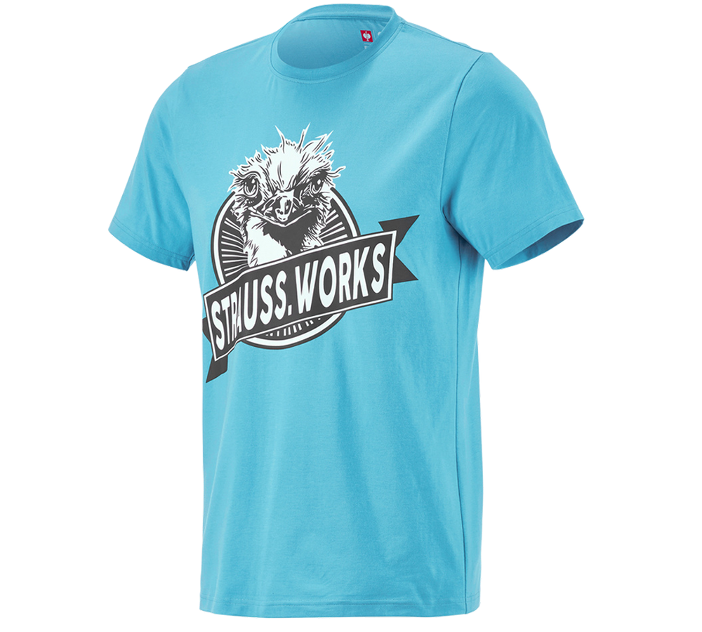 Vêtements: e.s. T-shirt strauss works + lapis turquoise