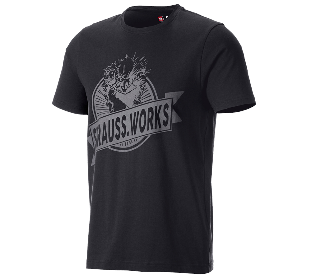 Shirts & Co.: T-Shirt e.s.iconic works + schwarz