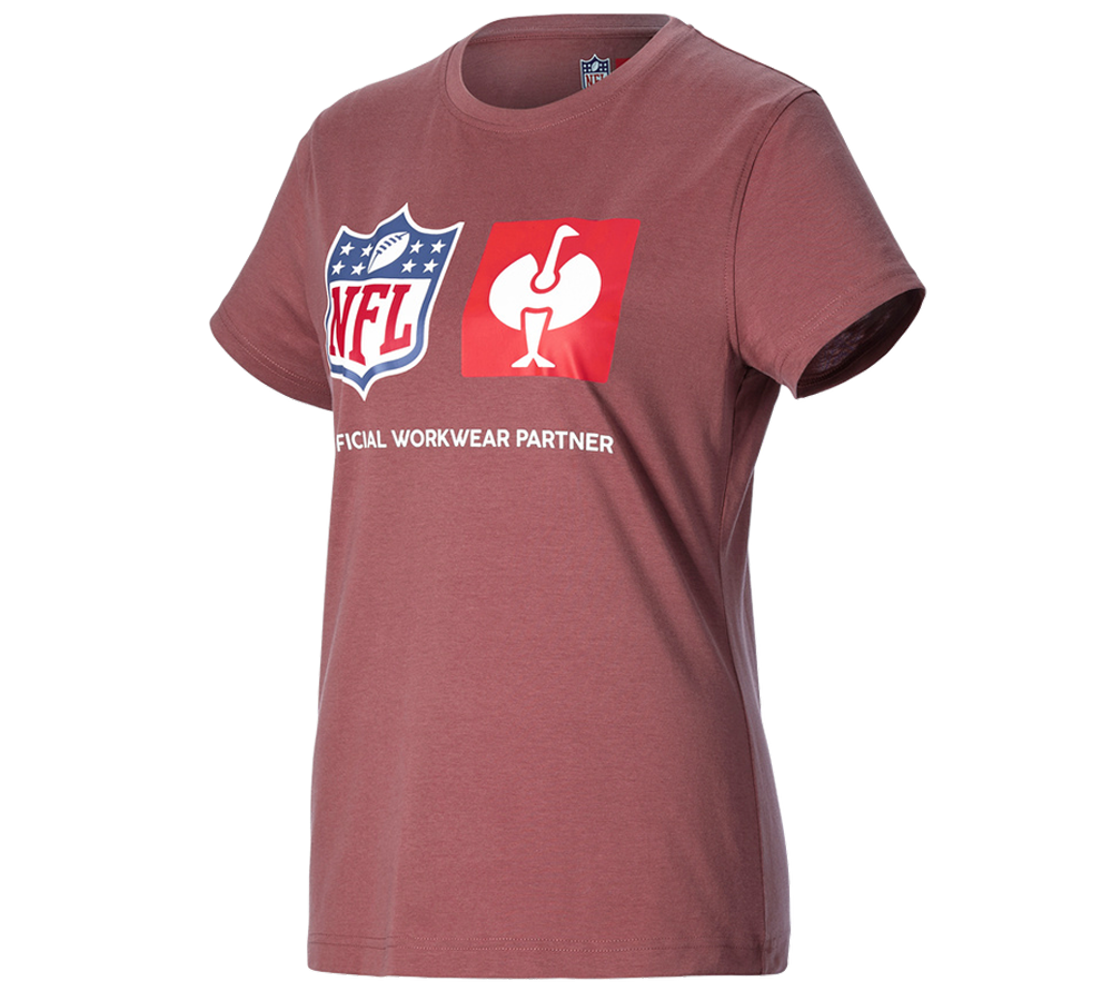 Vêtements: NFL T-Shirt cotton, ladies + rouge oxyde