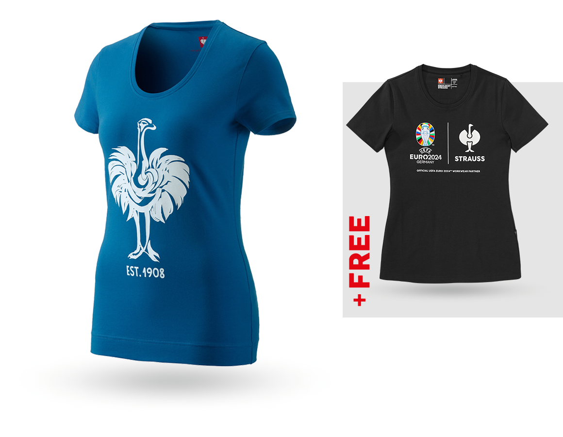 Collaborations: SET: e.s. T-shirt 1908, ladies' + free Shirt + atoll/white