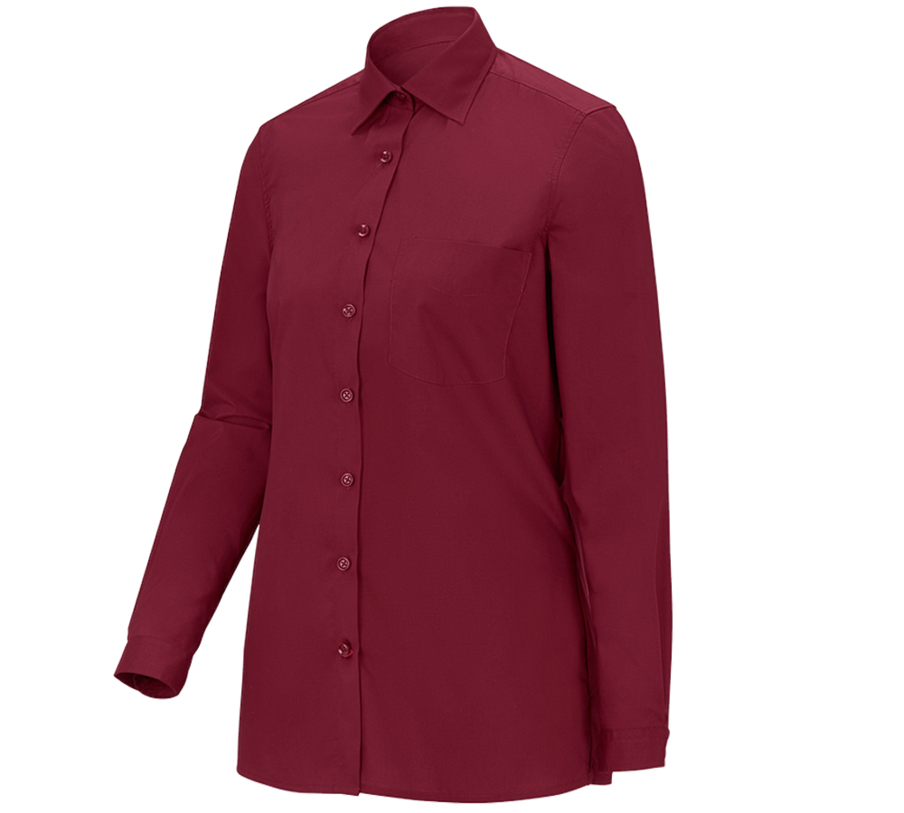 Shirts, Pullover & more: e.s. Service blouse long sleeved + ruby