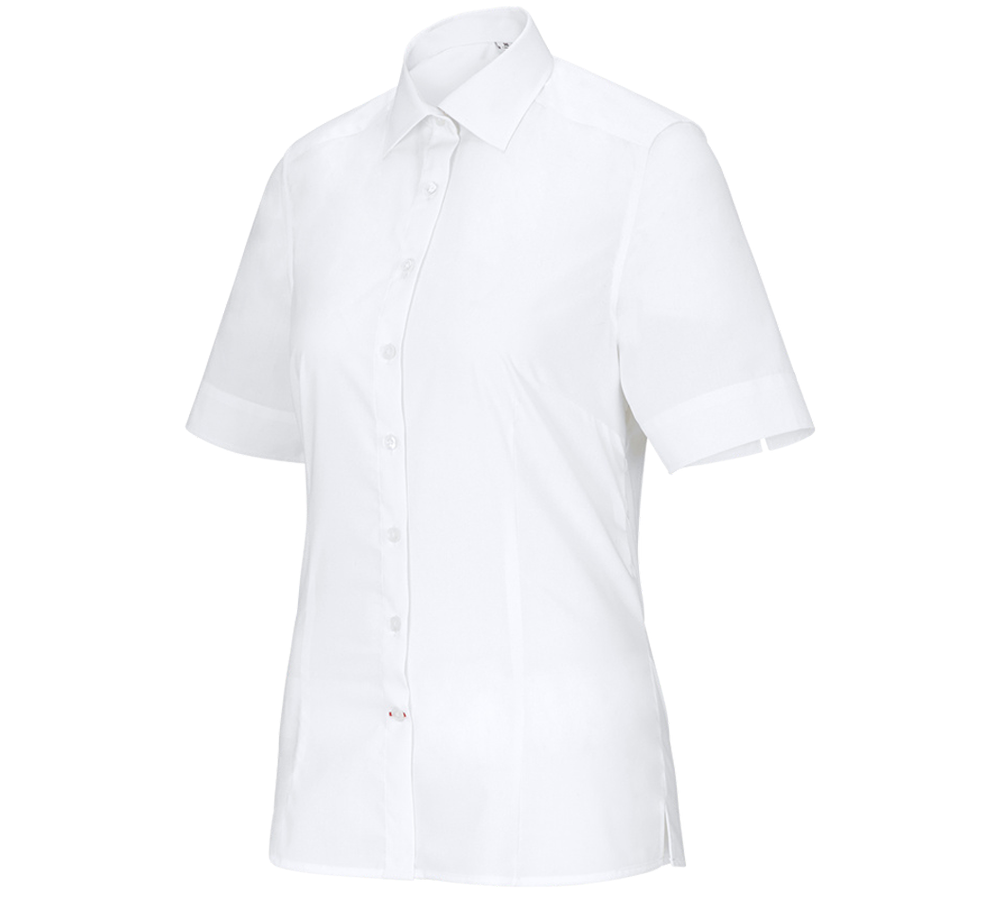 Topics: Business blouse e.s.comfort, short sleeved + white
