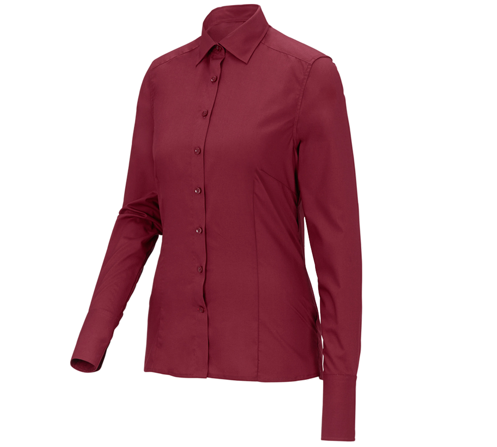 Shirts, Pullover & more: Business blouse e.s.comfort, long sleeved + ruby