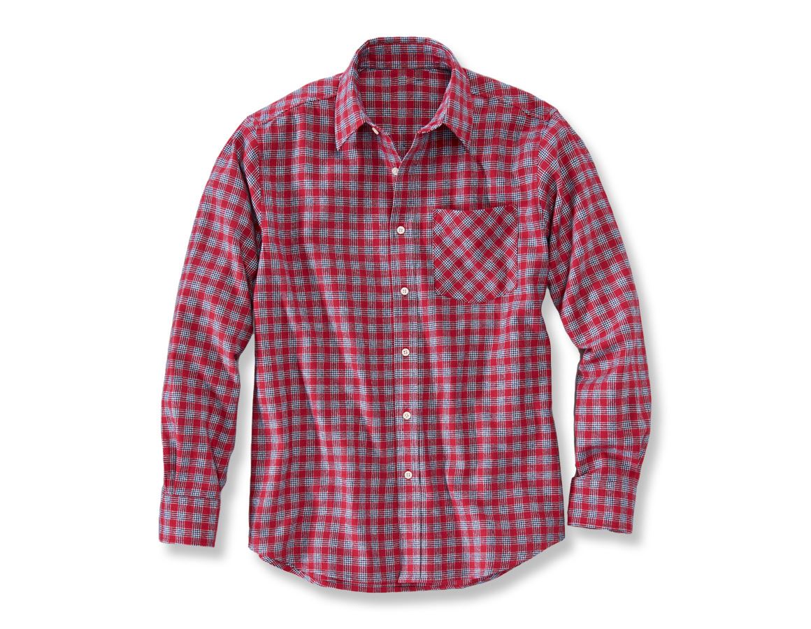 Gardening / Forestry / Farming: Cotton shirt Malmö + red/navy/white