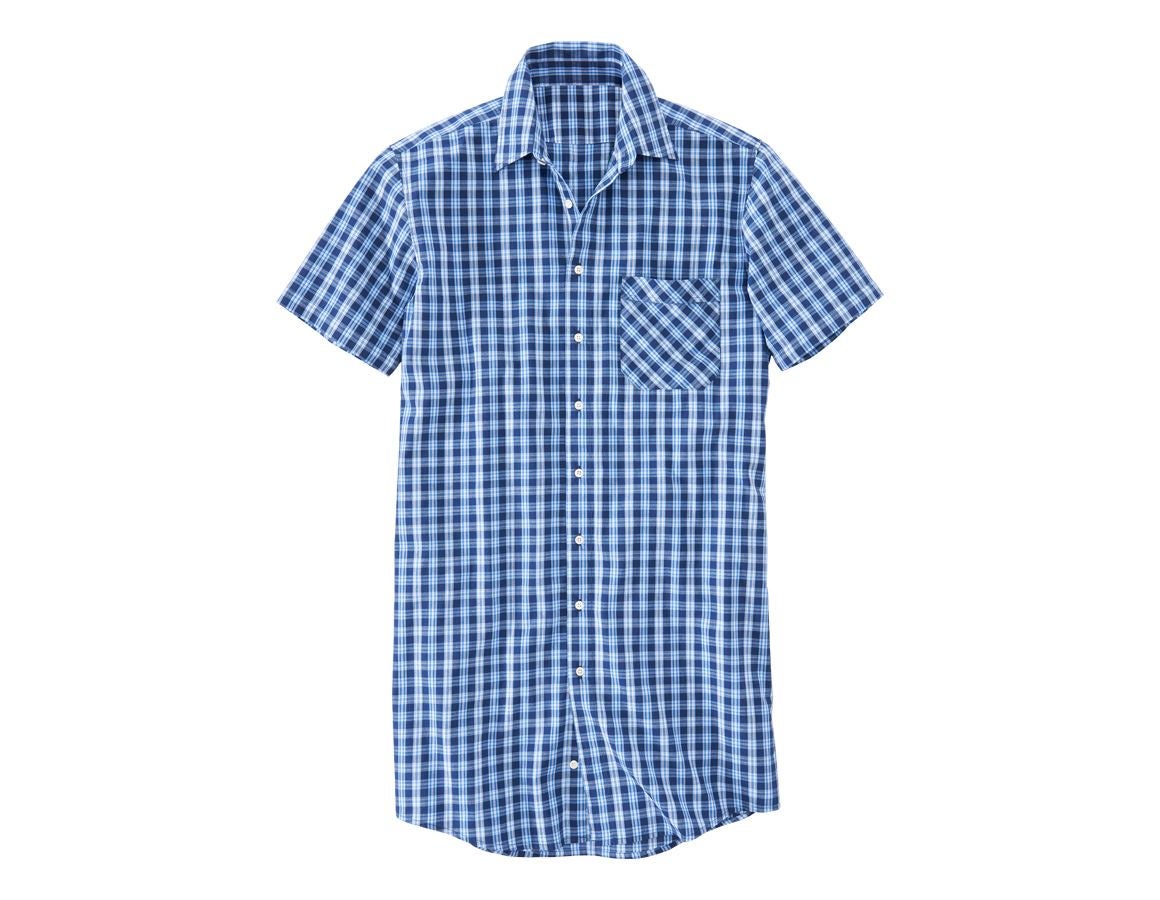 Shirts, Pullover & more: Short sleeved shirt Lübeck, extra long + navy/azure/royal