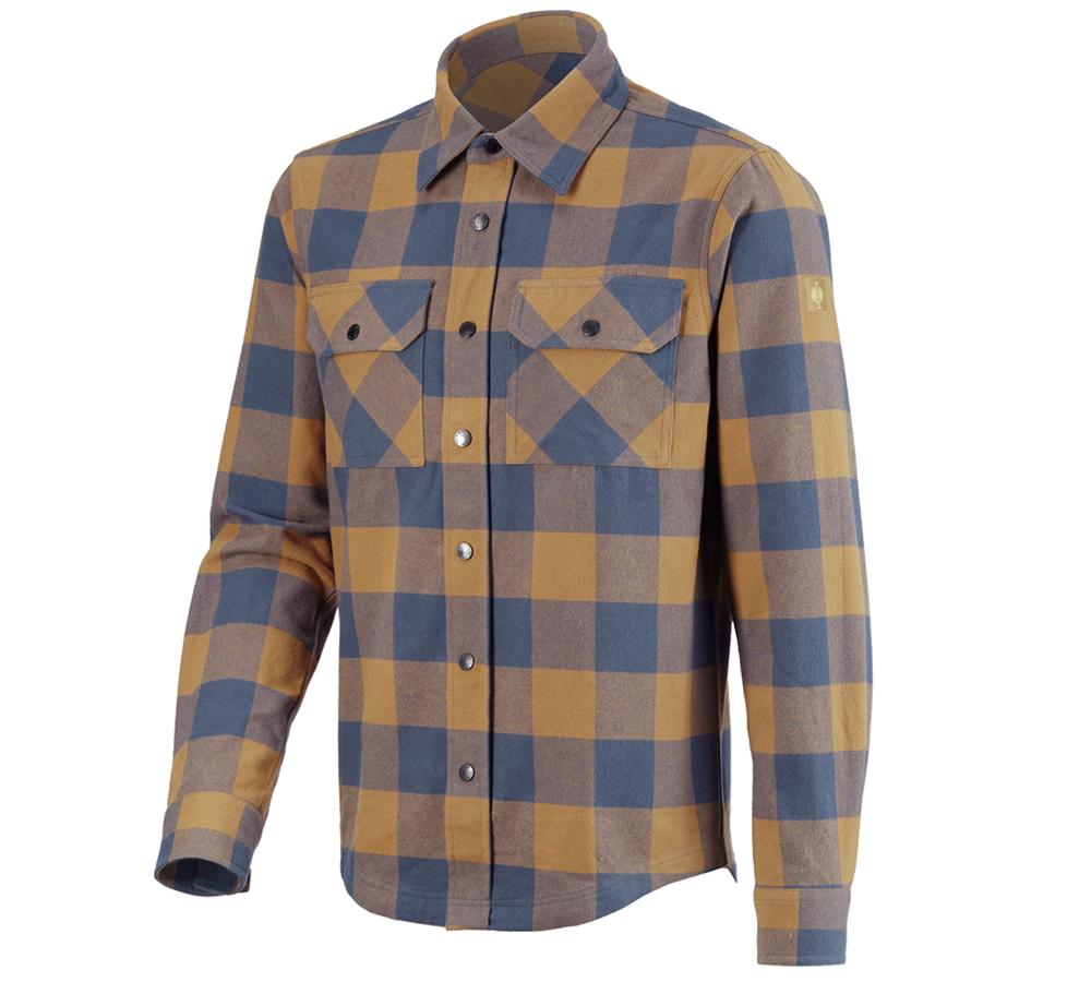 Shirts, Pullover & more: Check shirt e.s.iconic + almondbrown/oxidblue