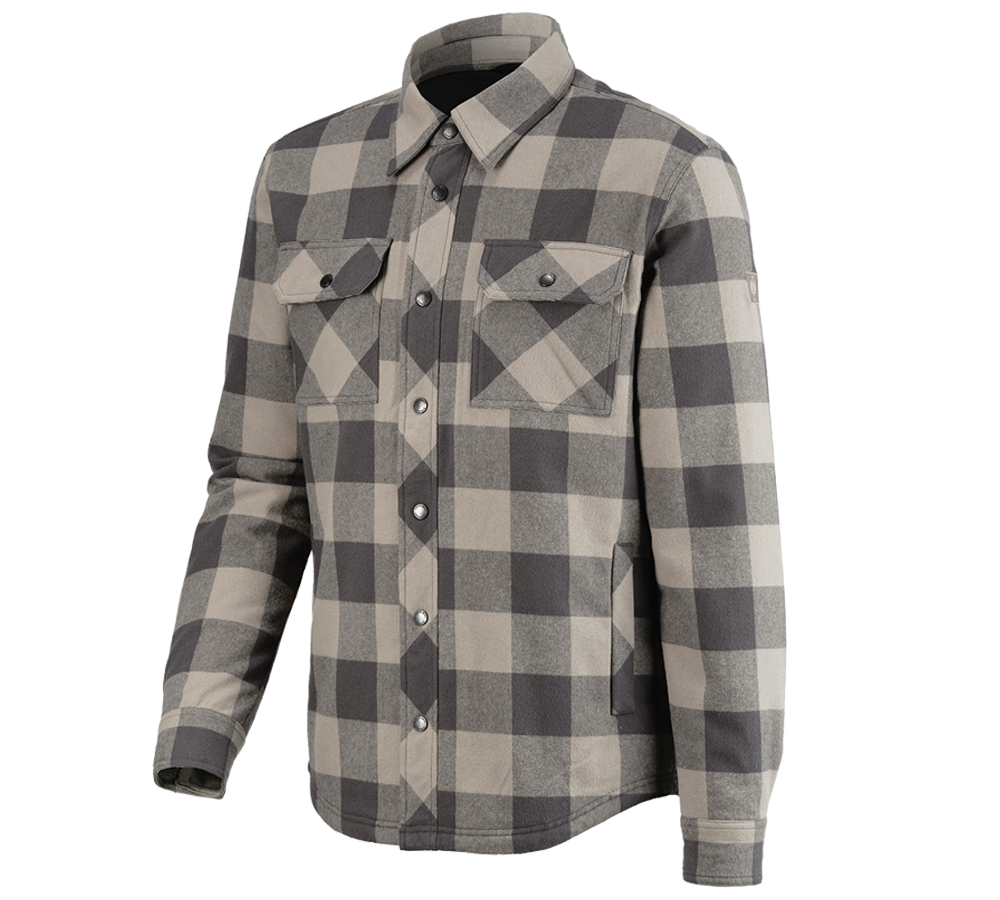 Shirts, Pullover & more: Allseason check shirt e.s.iconic + dolphingrey/carbongrey