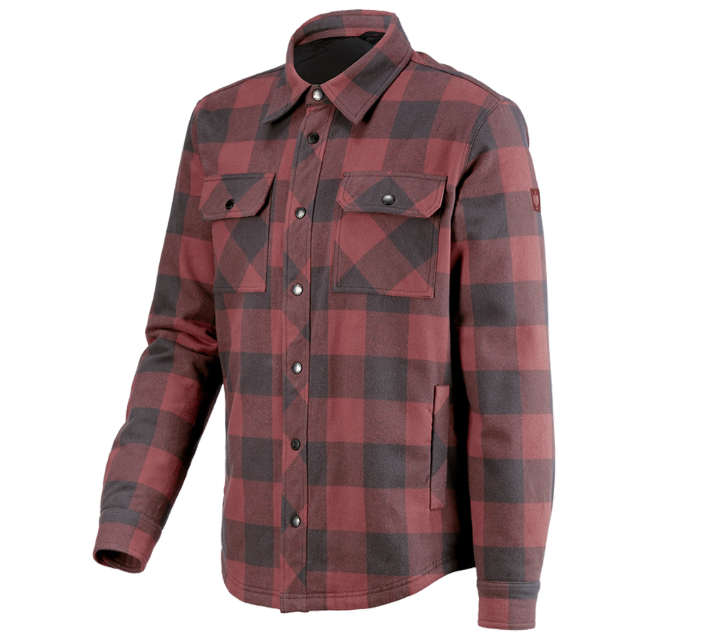Shirts, Pullover & more: Allseason check shirt e.s.iconic + oxidred/carbongrey